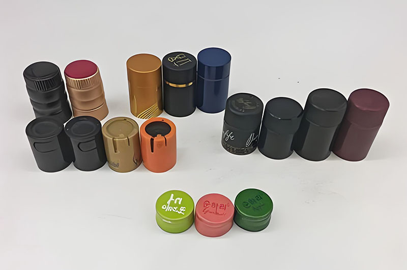 Aluminum anti-counterfeiting bottle caps