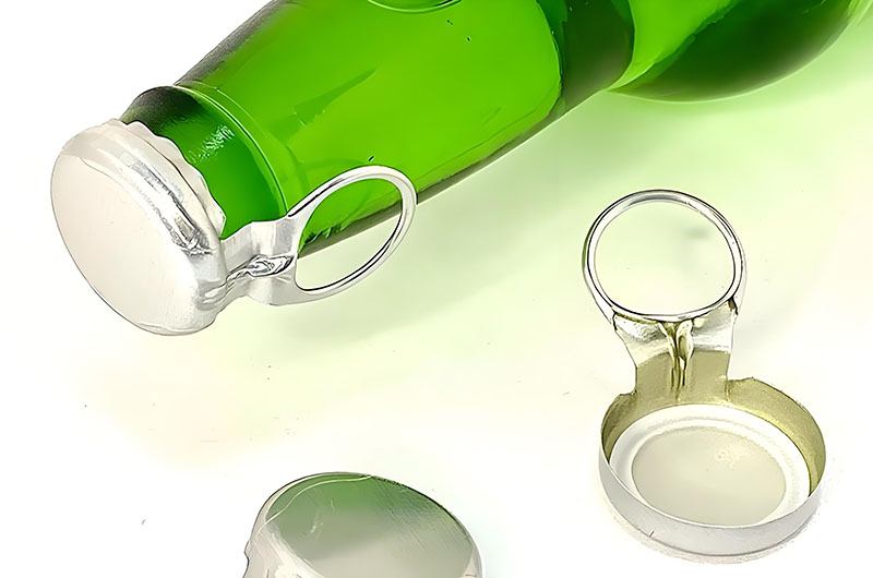 Pull-Off Aluminum Bottle Caps