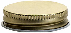 Gold 38mm Aluminum Screw Cap