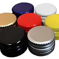 28mm Aluminum ROPP Cap is suitable for packaging chemicals