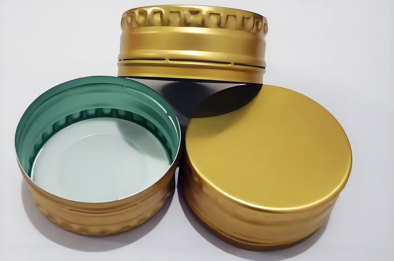 Gold 38mm Aluminum ROPP Bottle Cap