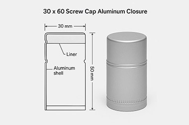 30x60 Screw Cap Aluminum Closure
