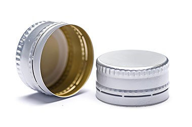 28mm Silver Aluminium ROPP Cap with Liner