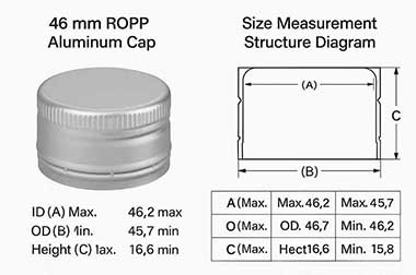 46 mm ROPP Aluminum Cap