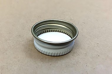 28mm 28-400 Aluminum Metal Cap with Pulp & Poly Liner