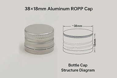 38x18mm Aluminum ROPP Cap