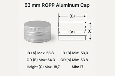 53 mm ROPP Aluminum Cap